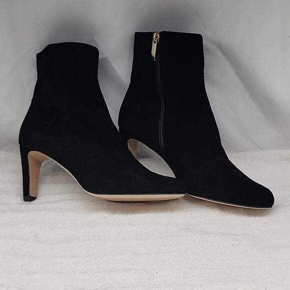 L'AGENCE ANGELIQUE MIDNIGHT LEATHER PLUSH BLACK SUEDE ANKLE BOOTS LADIES 40 NWOB - Picture 16 of 16